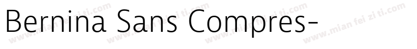 Bernina Sans Compres字体转换